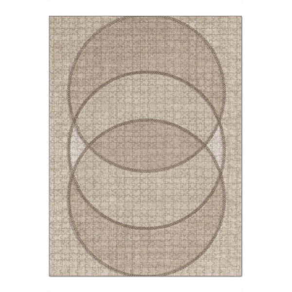 Puzzle Ravensburger "Linen - JAPANDI CIRCLE" artboxONE - Abstrakt,Geometrie - Japandi,Modern,Art,Ibiza,Kunstdruck,Geschenk,Einrichtung,Abstrakt,Kunst