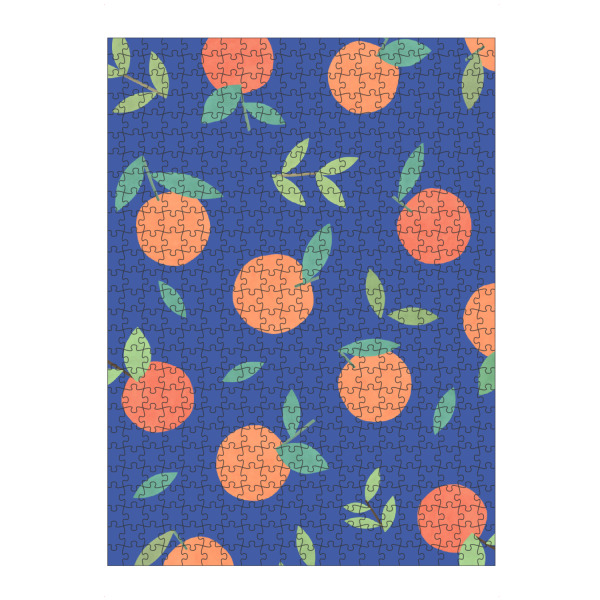 Puzzle Ravensburger "Clementine - Orangeblau" artboxONE - Essen & Trinken,Essen & Trinken / Obst & Gemüse