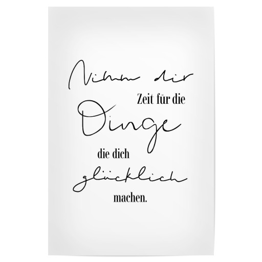 Die Dinge, die glücklich machen