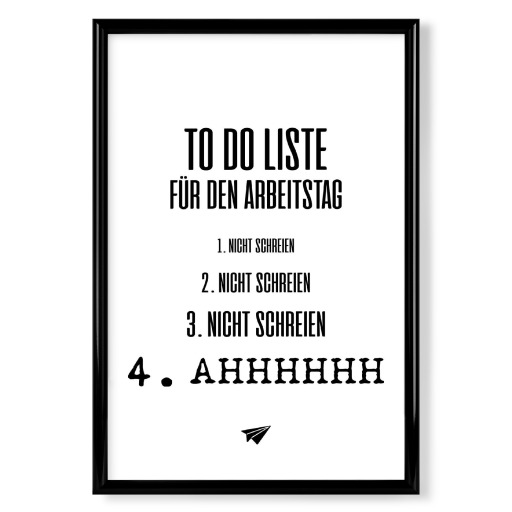 To Do Liste Arbeitstag