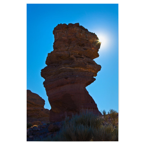 Poster "Roque Cinchado mit Sonne" artboxONE - Natur,Reise,Reise / Länder