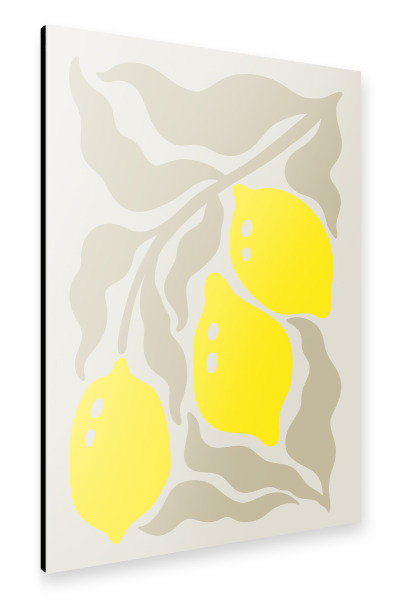 Alu-Dibond "LEMON ART FIRST - POP ART" 30x20 cm artboxONE