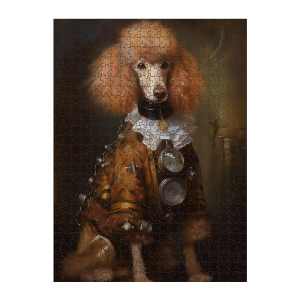 Puzzle Ravensburger "Brauner Steampunk Pudel" artboxONE - Tiere
