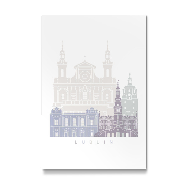 Galerie-Print "LUBLIN SKYLINE PASTELL" 30x20 cm artboxONE