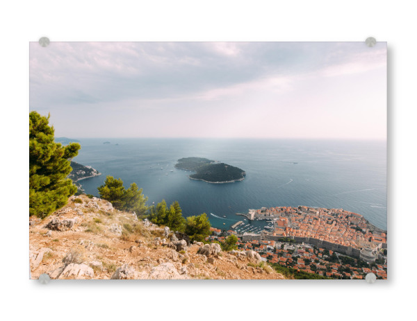 Acrylglasbild "Dubrovnik-Panorama" artboxONE - Städte,Natur,Reise,Buchstaben / D,Buchstaben / K