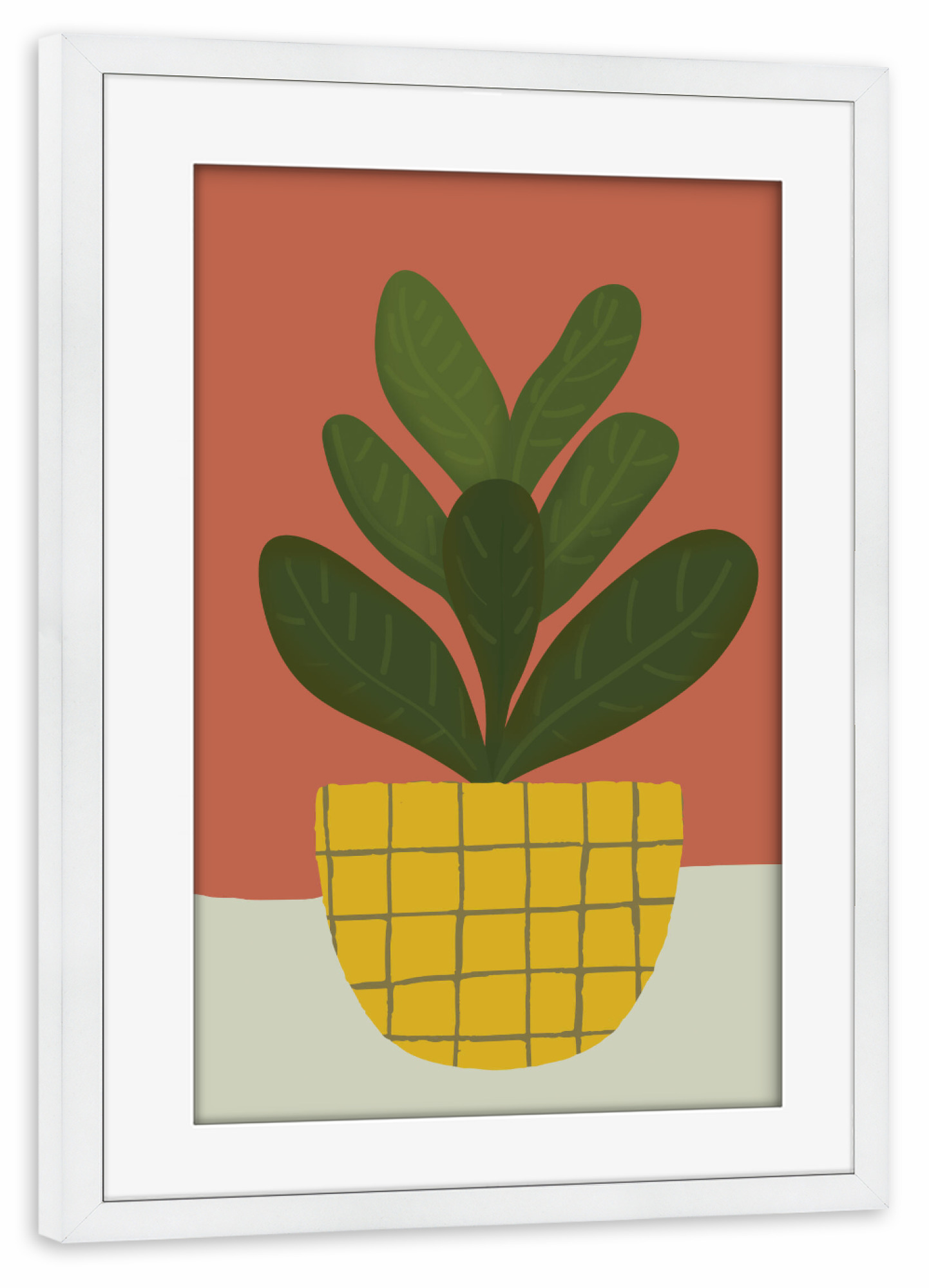 Poster mit Rahmen weiß "Botanic home seventh" artboxONE - Natur,Floral,Für Mama