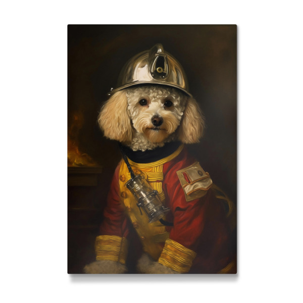 Galerie-Print "Feuerwehr Pudel" 30x20 cm artboxONE