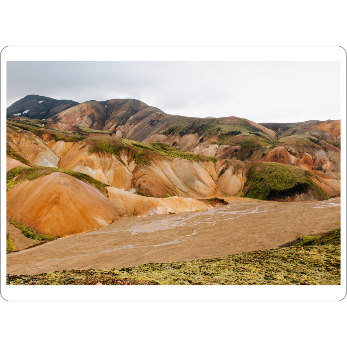 Tischset "Wandern in Landmannalaugar" artboxONE - Natur,Reise,Reise / Länder
