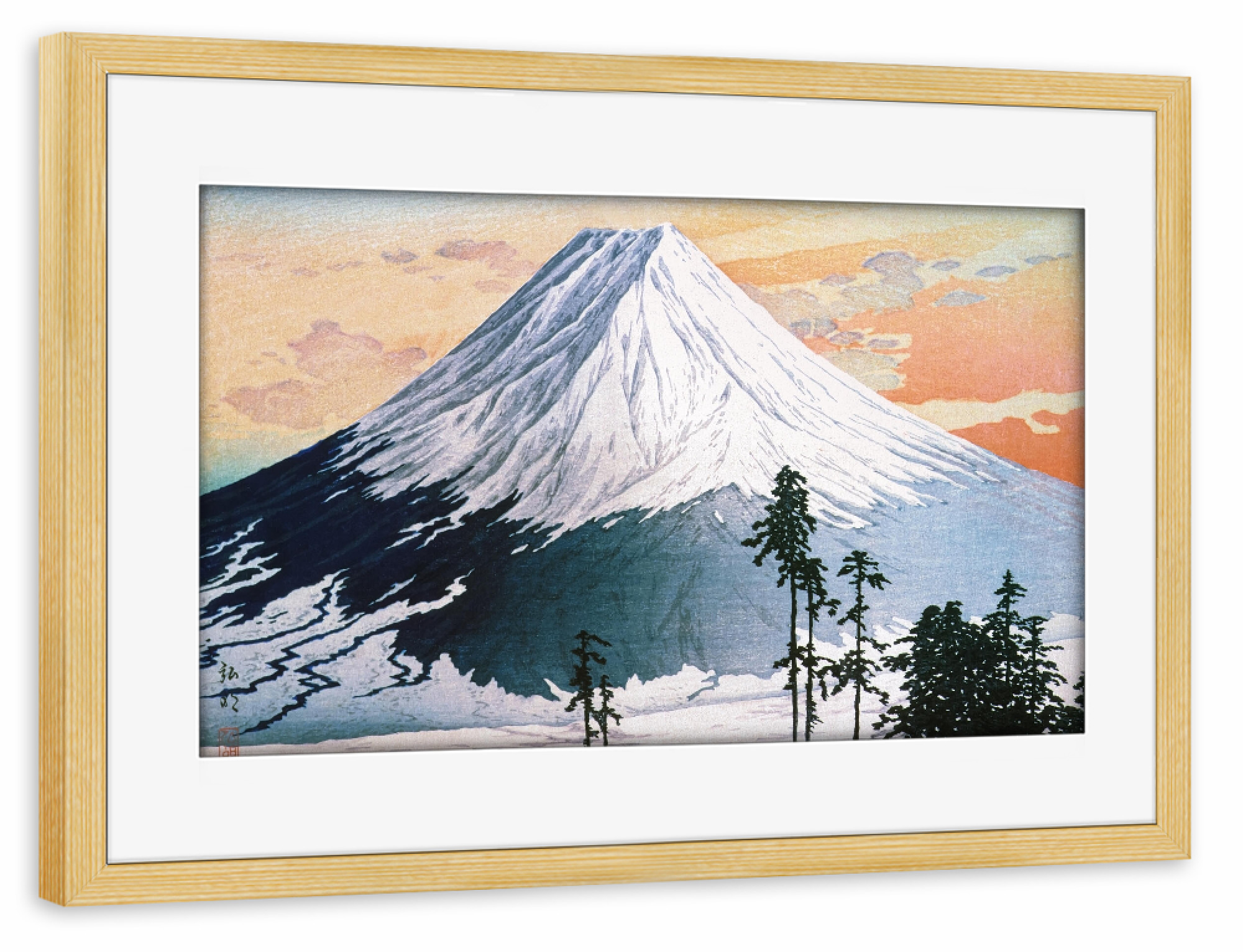 Poster mit Rahmen kiefer "Katsuyama-Viertel" artboxONE - Natur,Reise,Reise / Asien,Für Mama,Für Papa
