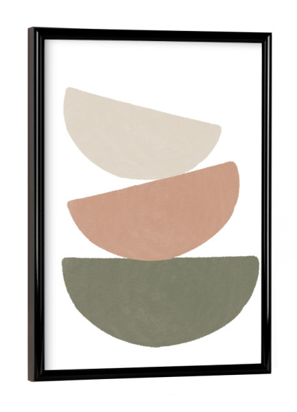 Poster mit schwarzem Rahmen "Ausgleich" artboxONE - Abstrakt,Geometrie - Geometrisch,Modern,Kunst,Wandkunst,Abstrakt,Trendig