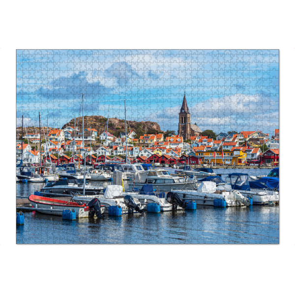 Puzzle Ravensburger "Meer, Marina, Boote, Stadt" artboxONE - Natur,Reise,Architektur,Reise / Strand und Meer,Reise / Länder