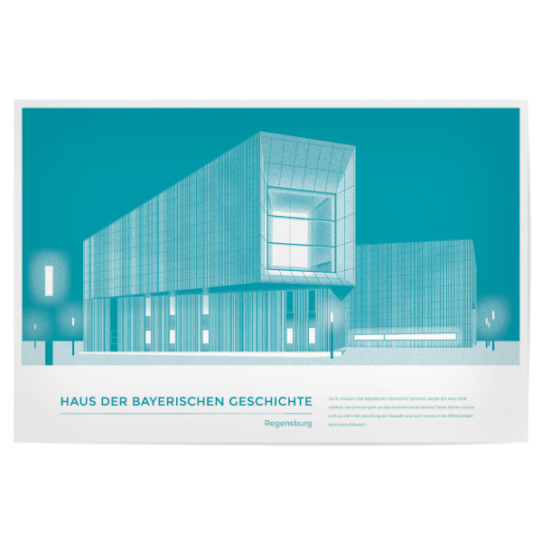 Poster 30x20 cm "Haus der bayerischen Geschichte" artboxONE - Städte,Reise,Architektur