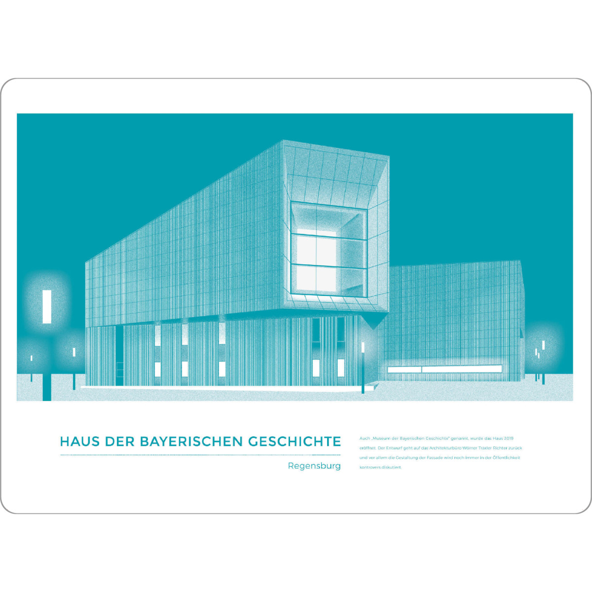 Tischset "Haus der bayerischen Geschichte" artboxONE - Städte,Reise,Architektur