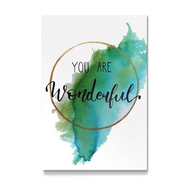 Galerie-Print "Handlettering You are Wonderful" 30x20 cm artboxONE