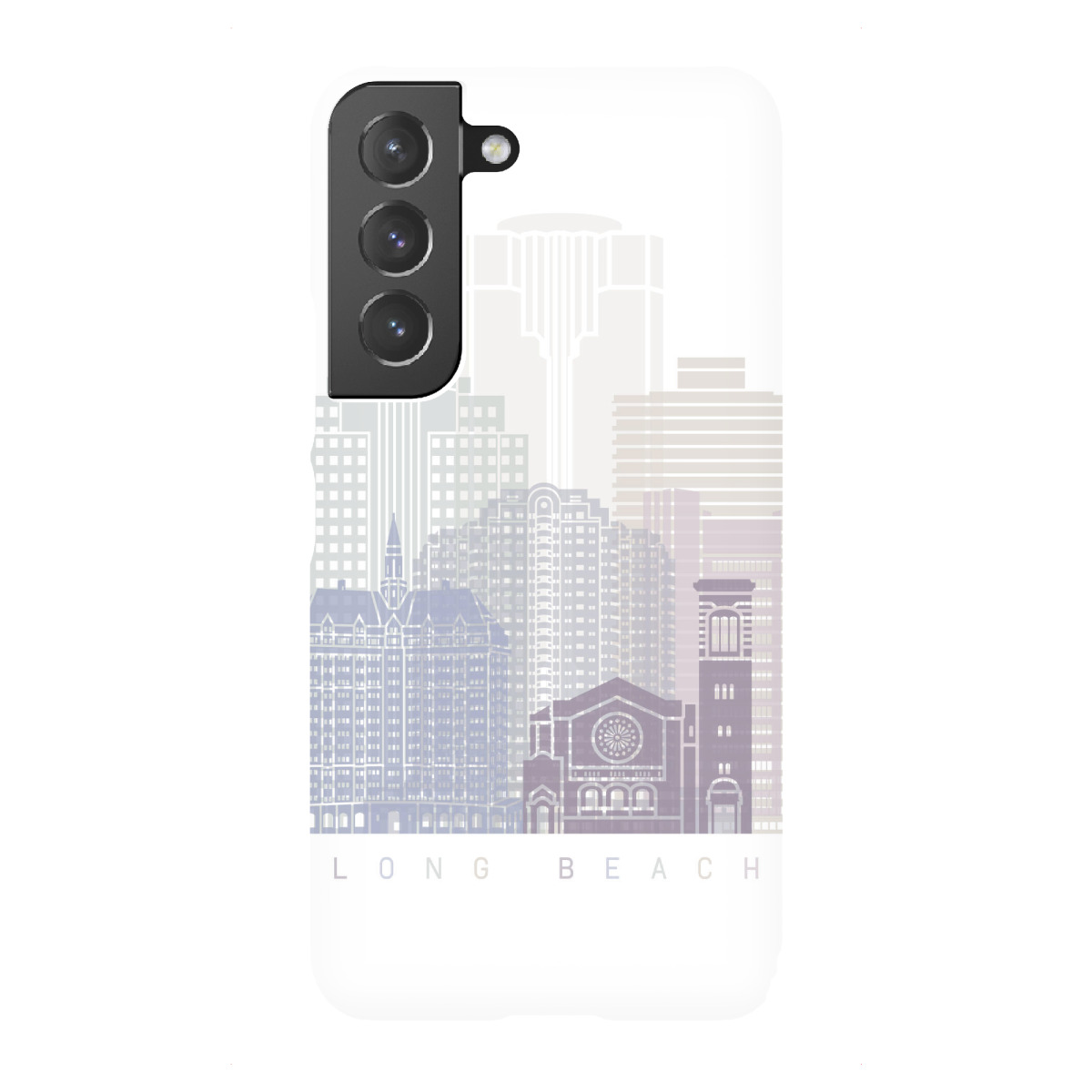 Samsung Galaxy "LONG BEACH-SKYLINE-PASTELL" Premium-Case Handyhülle artboxONE