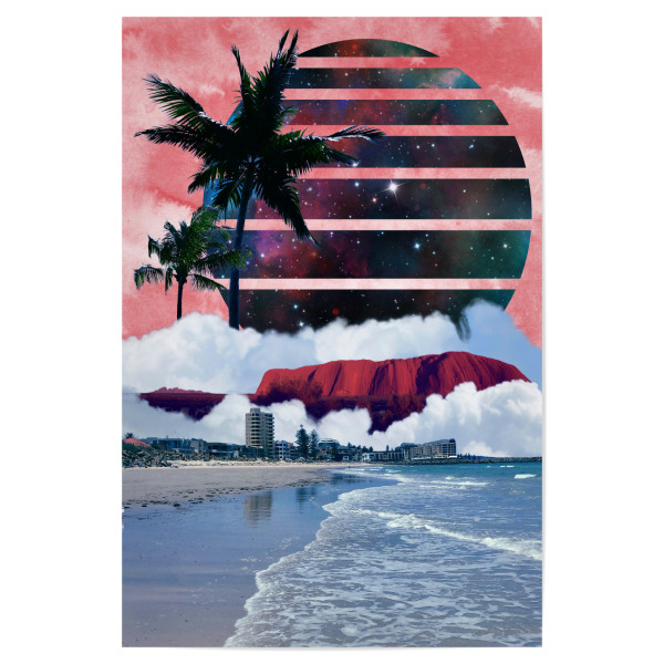 Poster 30x20 cm "The Distance" artboxONE - Natur,Geometrie,Reise / Länder,Fiktion,Galaxy