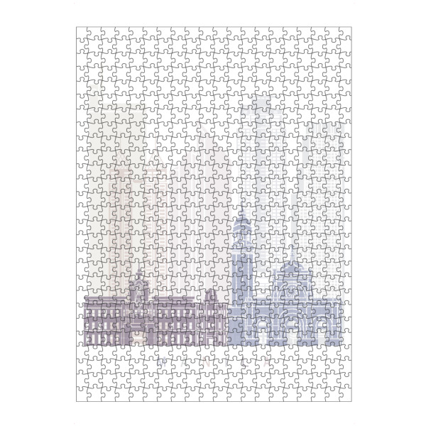 Puzzle Ravensburger "MANILA SKYLINE PASTELL-b" artboxONE - Städte,Architektur