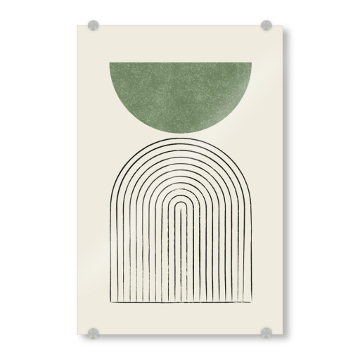 Mid-Century Modern Arch B - Grün