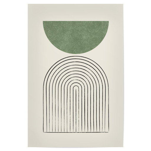 Mid-century Modern Arch B - Green