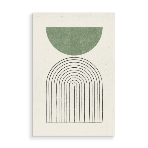 Mid-Century Modern Arch B - Grün