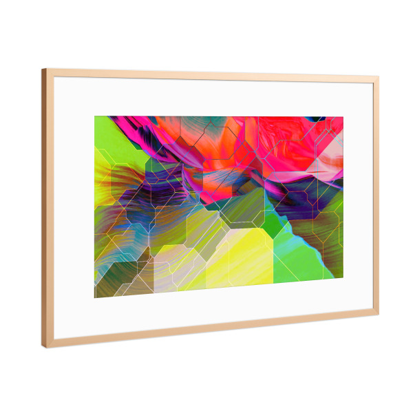 Poster mit Rahmen Kupfer "Die Idee der Existenz" artboxONE - Abstrakt