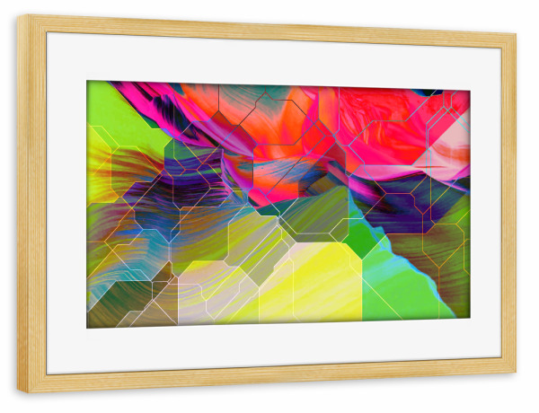 Poster mit Rahmen kiefer "Die Idee der Existenz" artboxONE - Abstrakt