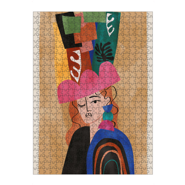 Puzzle Ravensburger "Die Mütze mit Cut-Outs" artboxONE - Floral,Abstrakt,Geometrie