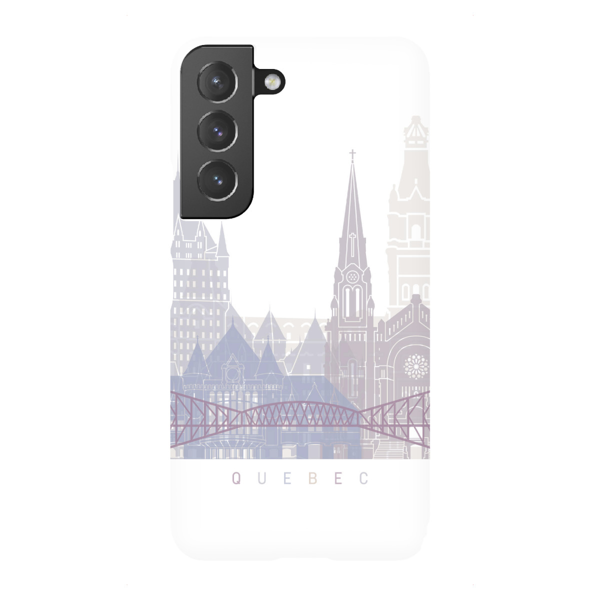 "QUEBEC SKYLINE PASTELL"für Samsung Galaxy - Premium-Case Handyhülle artboxONE