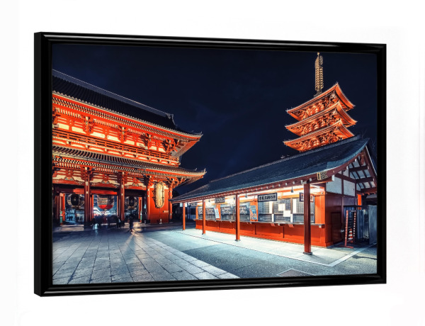 Poster mit schwarzem Rahmen "Senso Ji" artboxONE - Städte,Reise,Architektur,Reise / Asien,Städte / Tokio