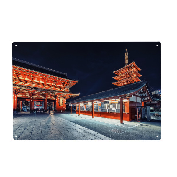 Holzbild "Senso Ji" artboxONE - Städte,Reise,Architektur,Reise / Asien,Städte / Tokio