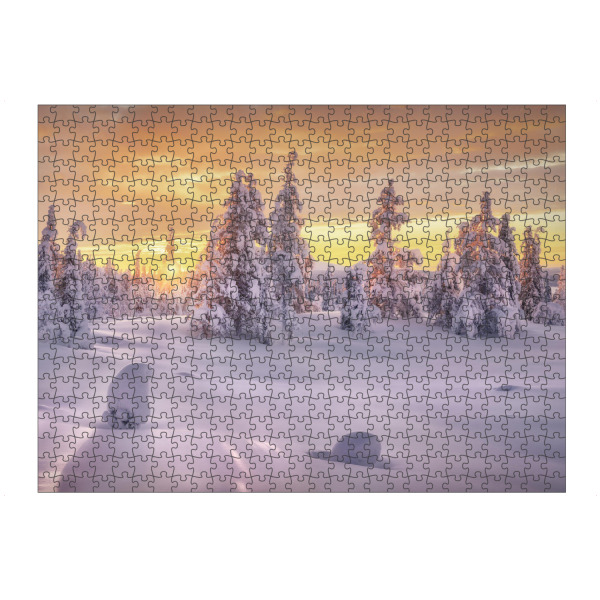 Puzzle Ravensburger "Goldene Stunde in Lappland" artboxONE - Natur,Reise