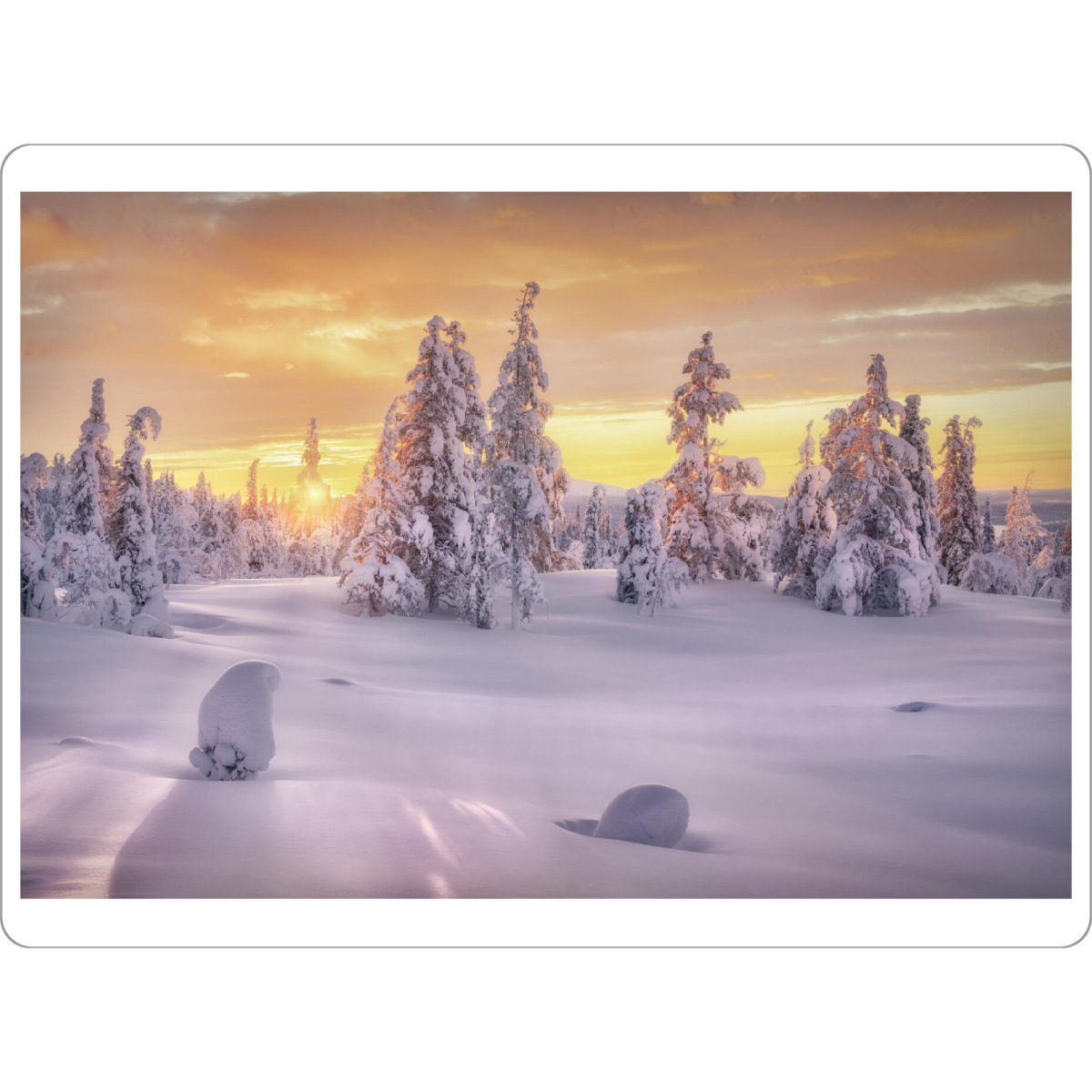 Tischset "Goldene Stunde in Lappland" artboxONE - Natur,Reise