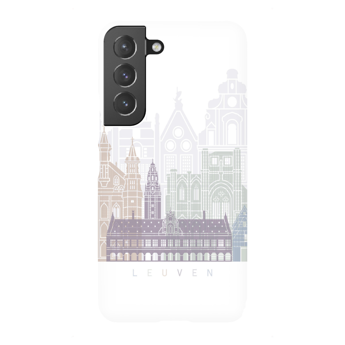 "LEUVEN SKYLINE PASTELL"für Samsung Galaxy - Premium-Case Handyhülle artboxONE