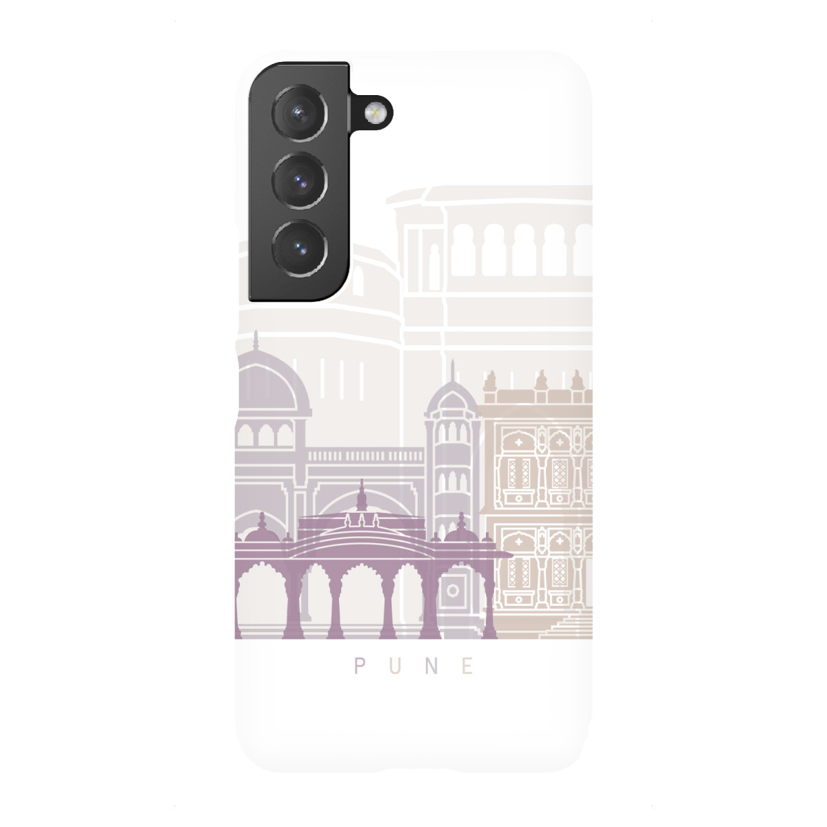 "PUNE-SKYLINE-PASTELL"für Samsung Galaxy - Premium-Case Handyhülle artboxONE