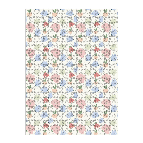 Puzzle Ravensburger "Flowers pastel" artboxONE - Floral - Pastell,Flowers,Blumen,Blume,Flower,Floral,Muster - Bild pastell