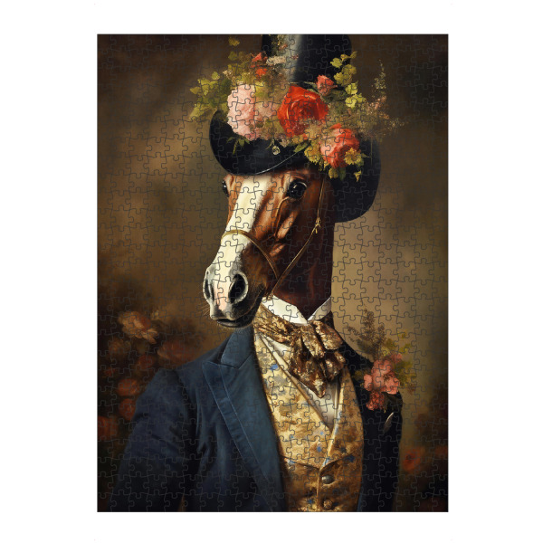 Puzzle Ravensburger "Viktorianisches Pferd" artboxONE - Floral,Tiere