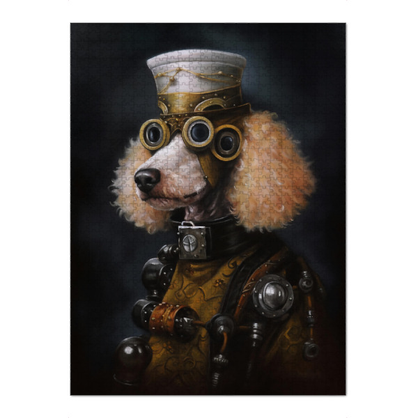Puzzle Ravensburger "Steampunk Pudel" artboxONE - Tiere,Lustig