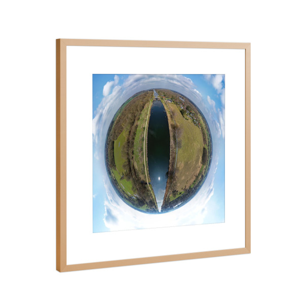 Poster mit Rahmen Kupfer "Elbe-Lübeck-Kanal Witzeeze" artboxONE - Städte,Natur,Reise,Tiere,Architektur