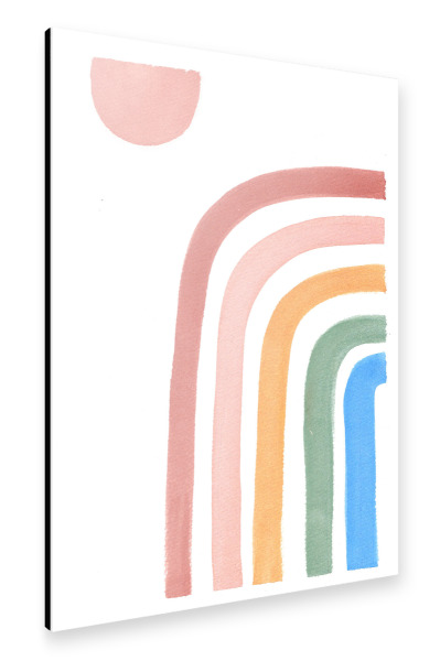 Alu-Dibond "Rainbow & Sun" 30x20 cm artboxONE