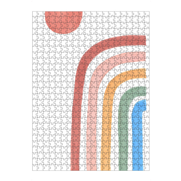 Puzzle Ravensburger "Rainbow & Sun" artboxONE - Natur,Abstrakt,Geometrie,Streetart,Lustig