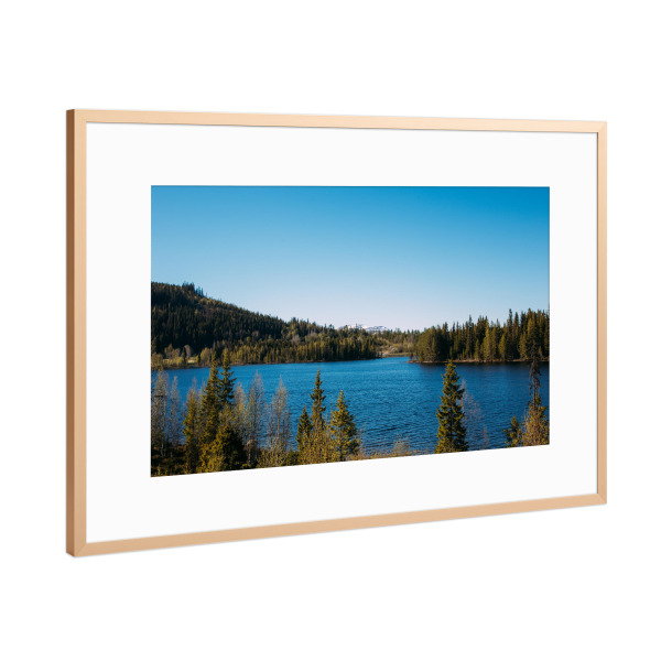 Poster mit Rahmen Kupfer "Schwedenlandschaft" artboxONE - Natur,Reise,Reise / Länder