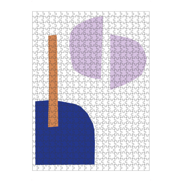 artboxONE Puzzle "Collage No.ONE" artboxONE - Abstrakt,Geometrie - Collage,Modern,Bunt,Minimalistisch,Geometrisch,Abstrakt,Formen,Verspielt