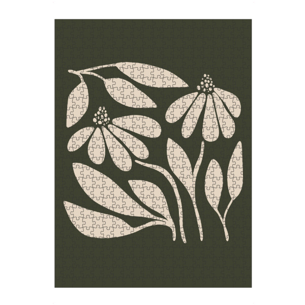 artboxONE Puzzle "Flora Garten Dunkel" artboxONE - Natur,Floral,Abstrakt