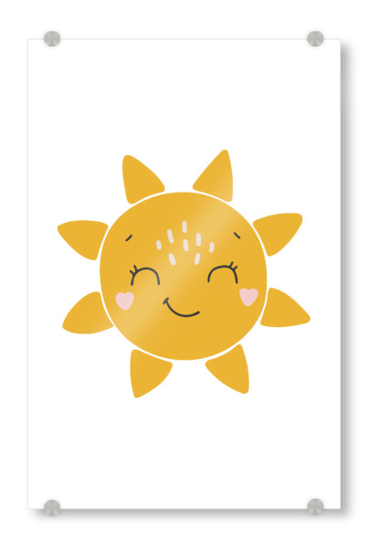 Acrylglasbild "Boho süße Sonne" artboxONE - Für Kinder,Tiere,Abstrakt