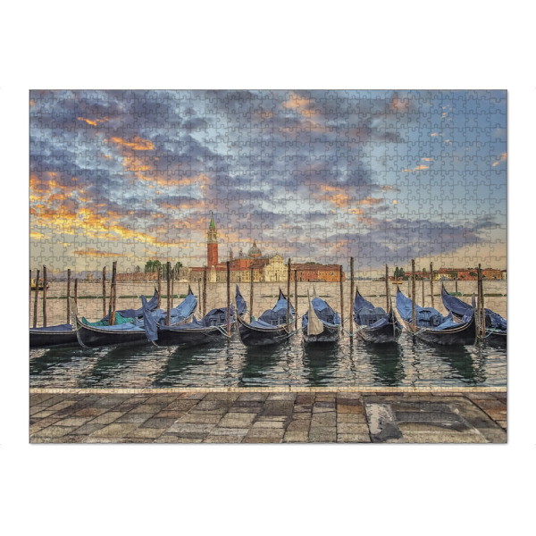 Puzzle Ravensburger "Gondeln am Morgen" artboxONE - Städte,Reise,Architektur,Städte / Venedig,Reise / Länder