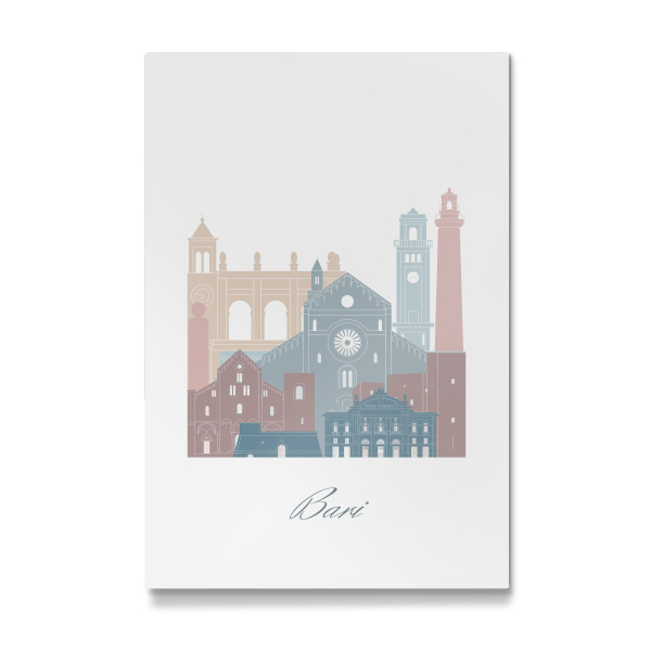 Galerie-Print "Bari-Skyline im Erdtöne-Stil" 30x20 cm artboxONE