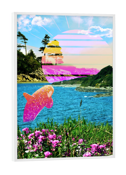 Poster mit weißem Rahmen "One day a year" artboxONE - Natur,Abstrakt,Fiktion