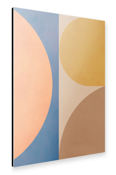 Alu-Dibond "BLUE ORANGE ART THIRD" 30x20 cm artboxONE