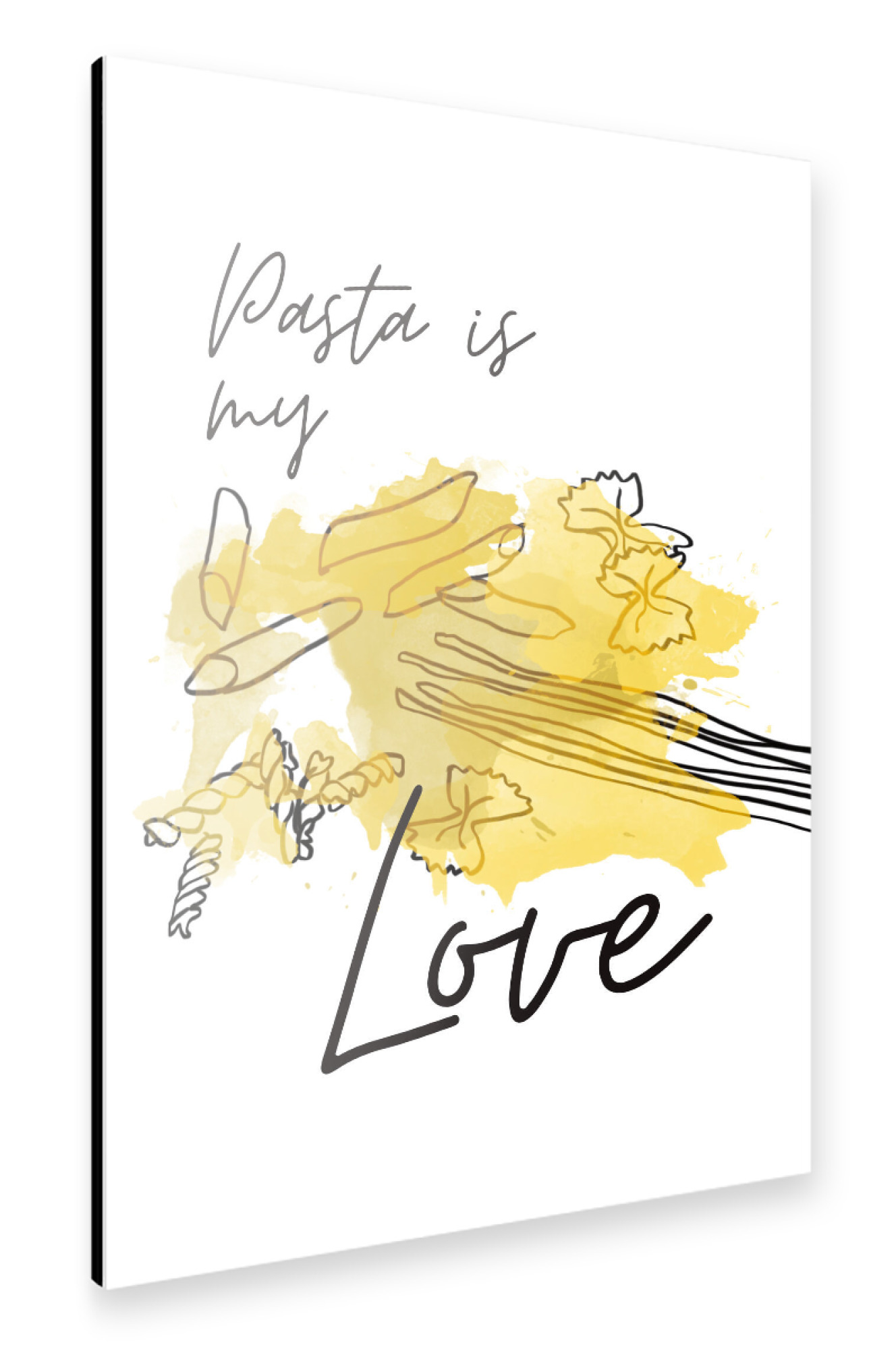 Alu-Dibond "Pasta-Liebe" 30x20 cm artboxONE