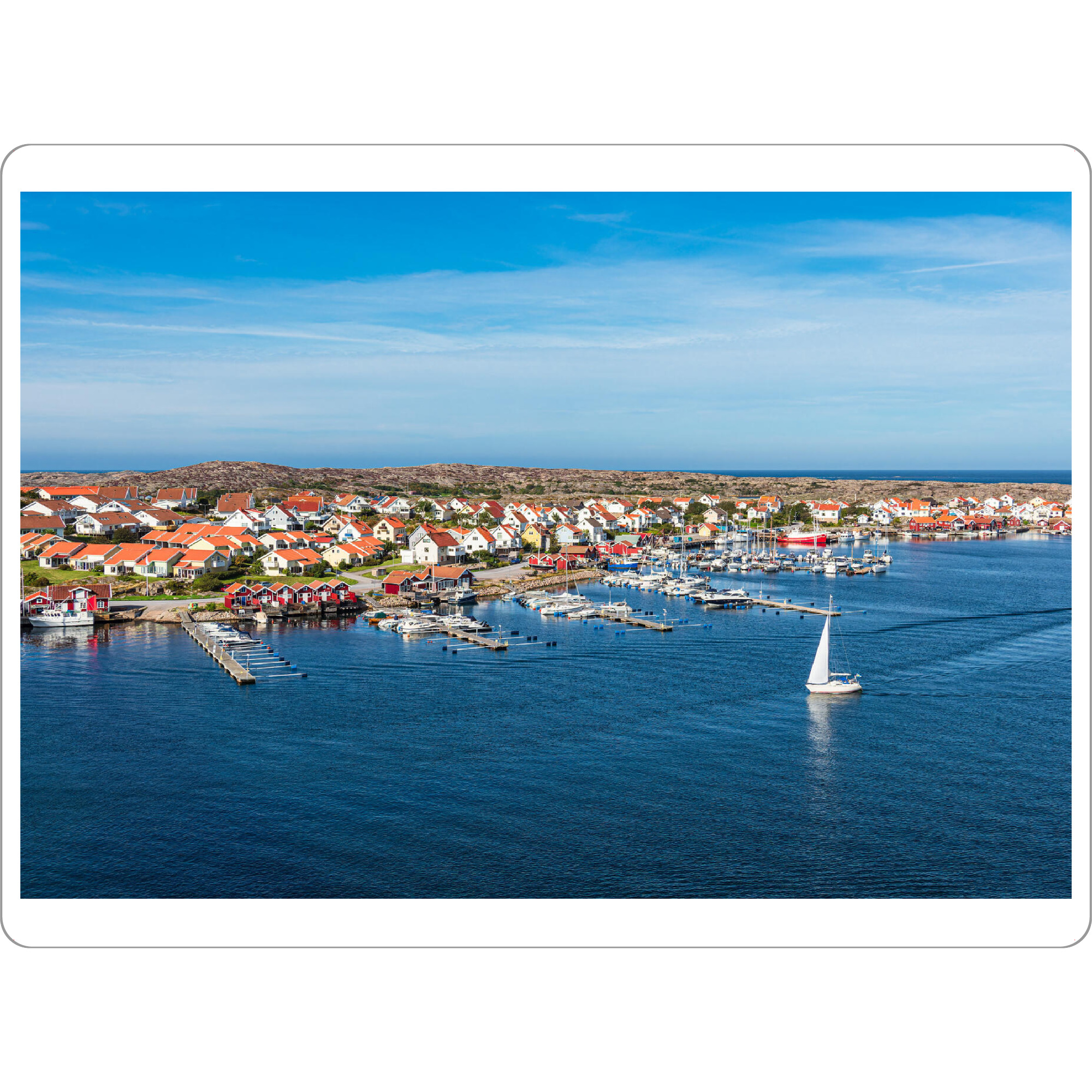 Tischset "Smögen, Segelboot, Meer" artboxONE - Natur,Reise,Architektur,Reise / Strand und Meer,Reise / Länder